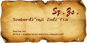 Szeberényi Zsófia névjegykártya